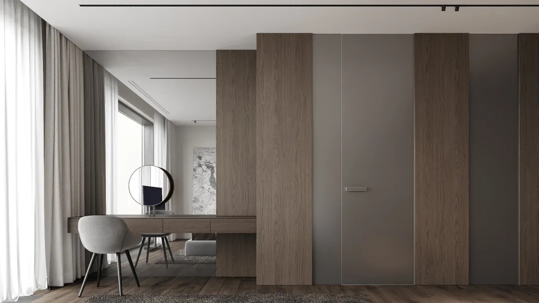 南寧塞納左岸143㎡現(xiàn)代簡約臥室裝修效果圖