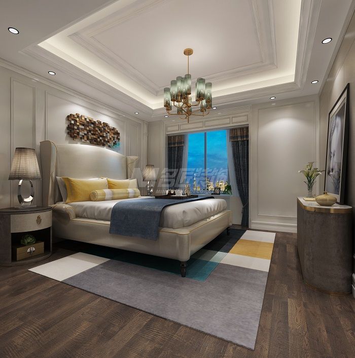 遠(yuǎn)辰山水860㎡主臥歐式裝修風(fēng)格效果圖