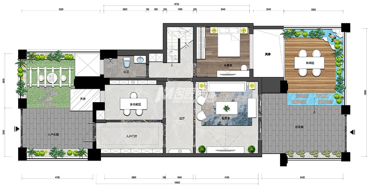 南寧恒大華府別墅一層平面布置圖