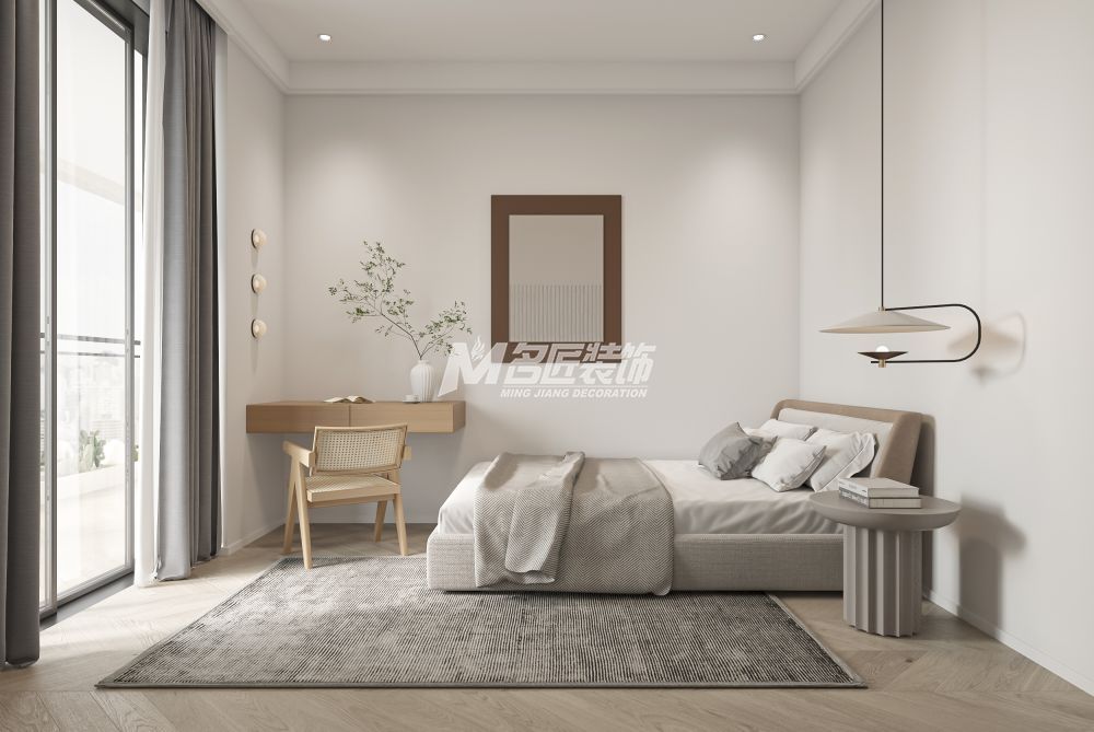 綠城春江明月220㎡次臥侘寂裝修風(fēng)格