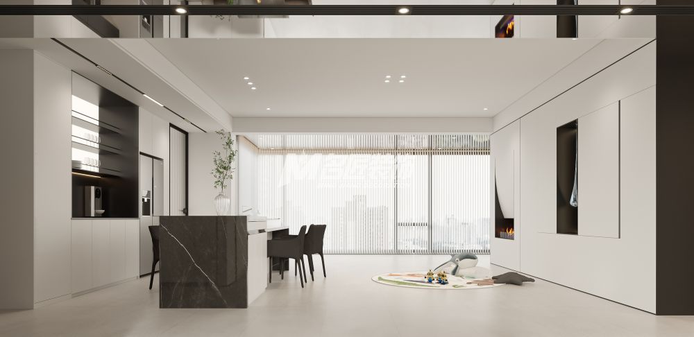 春江明月220㎡餐廳現(xiàn)代簡約裝修風(fēng)格效果圖