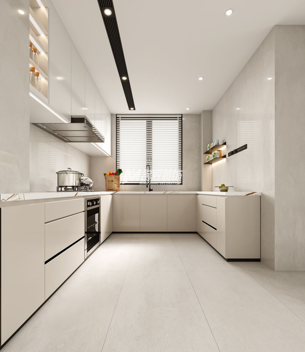 綠城春江明月220㎡廚房侘寂裝修風(fēng)格