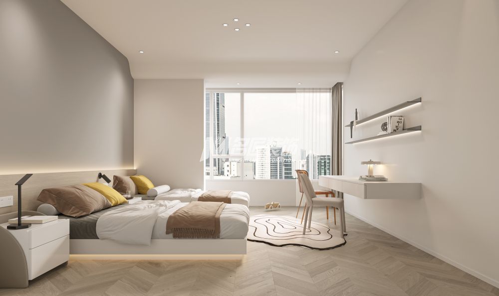 綠城春江明月220㎡兒童房侘寂裝修風(fēng)格